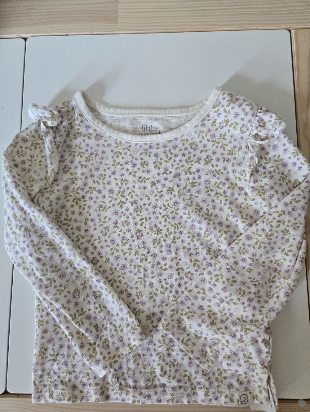 Little Planet Toddler Girl 100% Organic Cotton Long Sleeve Top- size 4T